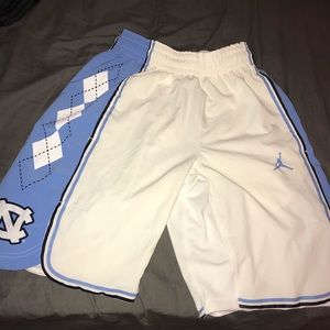 North Carolina Jordan shorts.